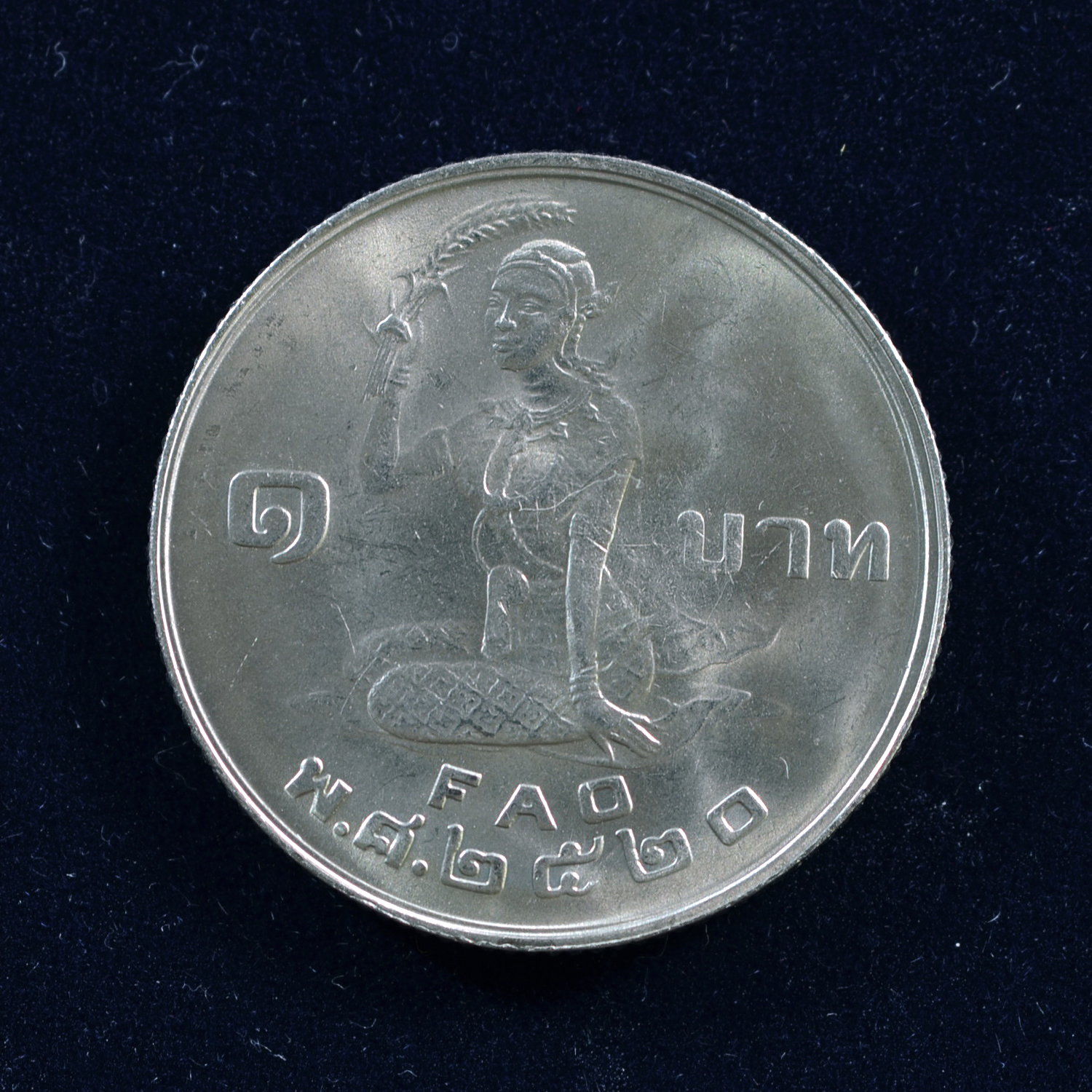 เหรียญ1บาท องค์การอาหารและเกษตรแห่งสหประชาชาติ (F.A.O.)