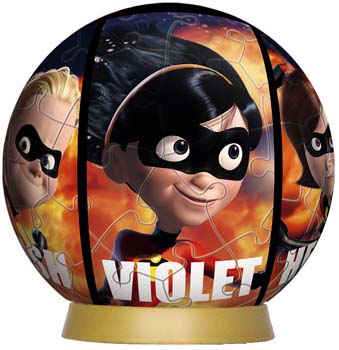 จิ๊กซอว์บอล เดอะอินเครดิเบิ้ลส์พร้อมกล่อง (The Incredibles 3D Jigsaw Puzzle)