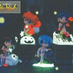 โมเดลอีวานเกเลี่ยนฐานเรืองแสงในที่มืด 4 แพค (Evangelian Neon Genesis)