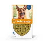 Advocate แอทโวเคท ยาหยดสำหรับสุนัข น้ำหนัก 25-40 กก. สีน้ำเงิน