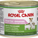 Royal canin Starter mousse อาหารชนิดเปียกสำหรับแม่สุนัขตั้งท้องและให้นมลูกและลูกสุนัขหลังหย่านมถึงอายุ 2 เดือน 195 กรัม