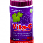 Vita-C 25mg. (รสองุ่น) 1000 เม็ด/กระปุก 维C含片（葡萄味）