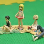 โมเดลสตอเบอรี่ชายหาด-ห่วงยางแดง 5 ตัว (Strawberry-Mashmellow)