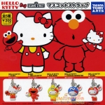 กาชาปอง ห้อยโทร/คล้องกระเป๋า คิตตี้เซซามี 5 แบบ (Hello Kitty x Sesame Street Mascot)