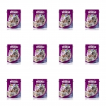 Whiskas Junior pouch mackerel วิสกัสแบบซอง ลูกแมว รสปลาทู 85 กรัม x 12 ซอง