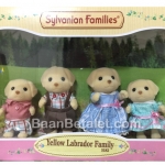 ครอบครัวซิลวาเนียน คุณหมาลาบราดอร์ 4 ตัว Sylvanian Yellow Labrador Family