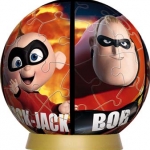 จิ๊กซอว์บอล เดอะอินเครดิเบิ้ลส์พร้อมกล่อง (The Incredibles 3D Jigsaw Puzzle)