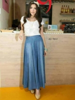 กระโปรงยีนส์ AU5612 อ่อน