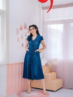 เดรสยีนส์กระโปรงยาว JUL5605