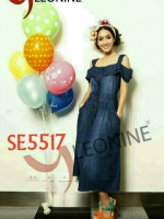 เดรสยีนส์กระโปรงยาว