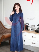 เดรสยีนส์กระโปรงยาว