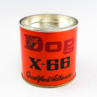 กาวยางตราหมา DOG X-66 ขนาด 1/4 กล. (ลัง:2โหล)