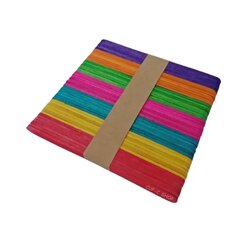 ไม้ไอติมคละสี ขนาด 114 มม. (50 ชิ้น/แพ็ค)