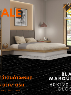 C6012001 กระเบื้อง MARQUARY GOLD BLACK 60x120 (2ผ/ก)