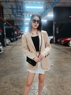 NO.2323 Boyfriend เสื้อสูททำงานผู้หญิงแฟชั่นแต่งกระดุมแขน Oversize (เฉพาะเสื้อ) S-6XL