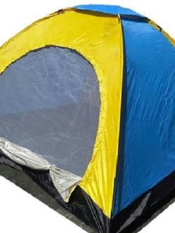 เต็นท์นอน 3-4 คน ลายพราง สีพื้นคละสี