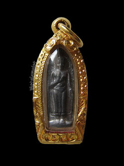 พระร่วงรางปืนหลังยันต์ เนื้อชินสังควานร