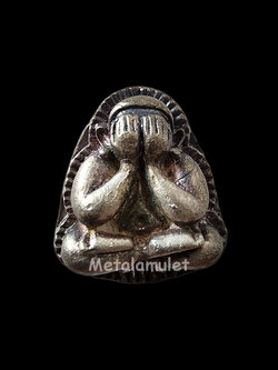 พระปิดตา ปุ้มปุ้ย หลวงพ่อม่น วัดเนินตามาก เนื้อเงิน