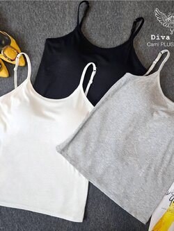 เสื้อสายเดี่ยวCamii basic Plus+สายปรับได้ 3สี