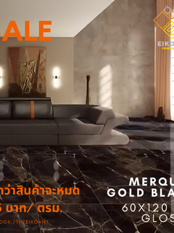 C6012002 กระเบื้อง BLACK MARQUINA 60x120 (2ผ/ก)