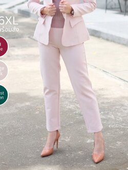 NO.2349-2N กางเกงผู้หญิงขายาวกระบอกเล็ก (เฉพาะกางเกง) S-6XL