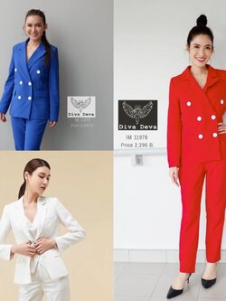 ชุดสูทผู้หญิง Set3ชิ้น #IM11978 (S-XL)