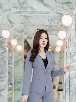 No.1904 เสื้อสูทผู้Classic เทาNEW (ไม่รวมกางเกง)