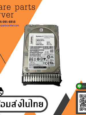 Lenovo 300GB 10K 12G SAS 2.5" SFF HDD Hard Drive // 00WG686 (Used) // สินค้ารับประกัน โดย บริษัท อะไหล่เซิร์ฟเวอร์ จำกัด