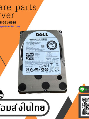 Dell 600GB 10K 6G SAS 2.5" HDD // 0V1TX2 / WD6002BKTG-18E3DV0 (Used) // สินค้ารับประกัน โดย บริษัท อะไหล่เซิร์ฟเวอร์ จำกัด