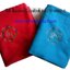 ผ้าห่มสำลีลายริ้ว 5ฟุต แต่งชายฉลุ ผ้าสีพื้น มีหลายสี