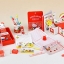 รีเม้นของจิ๋ว ชุดเครื่องเขียนคิตตี้ 12+1 แบบ Re-ment Hello Kitty Stationery