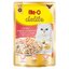 Meo Delite เพาวซ์ มีโอ ปลาทูน่าผสมซลมอนในน้ำเกรวี่ 70 กรัมx12 (1โหล)