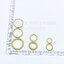 ห่วงทองเหลืองเล็ก ทุกขนาด 10 อัน