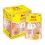 Meo Delite Kitten เพาวซ์ มีโอ ปลาแซลมอนมูสผสมนมแพะหน้าปลาโอ สำหรับลูกแมว 70 กรัม สีโอโรส
