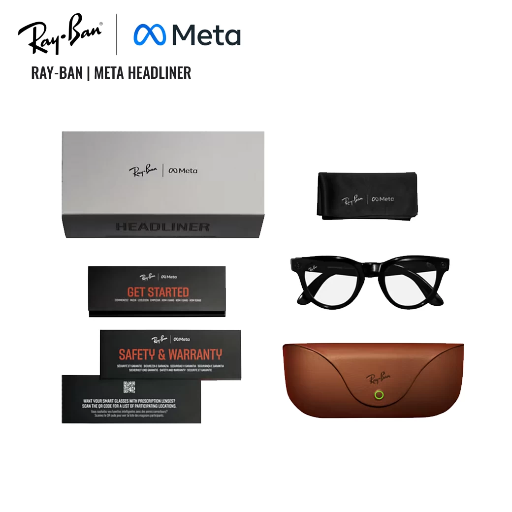 Ray-Ban Meta "HEADLINER" AI Glasses – ถ่ายรูป วิดีโอ ไลฟ์สด ฟังเพลง ง่ายเพียงปลายนิ้ว