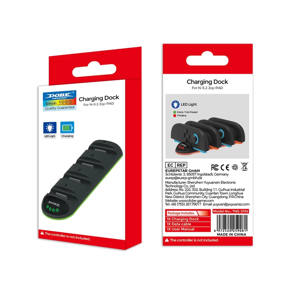 Nintendo Switch 2 : DOBE Charging Dock Stand Joy-PAD