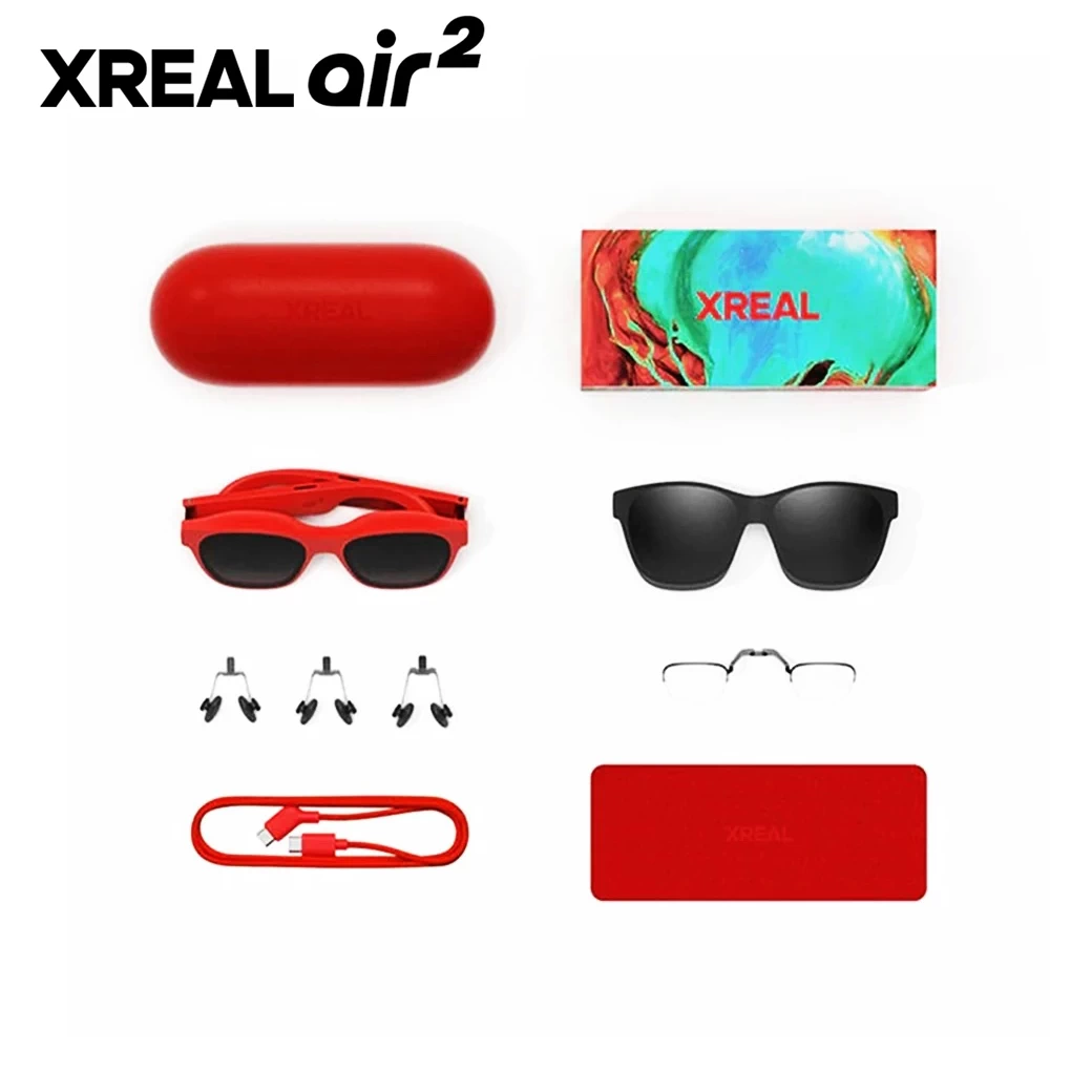 XREAL Air 2 (2023) Red – AR Glasses Gen-2