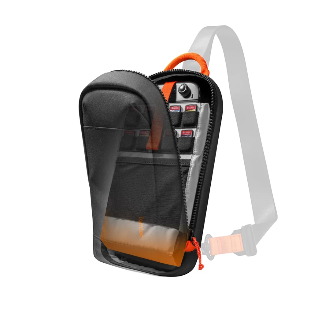 Nintendo Switch 2 : Tomtoc GameOn-G49 Sling Bag – ปกป้องเครื่องเกมและอุปกรณ์เสริม ทั้งกันกระแทก กันน้ำ ช่องเก็บเพียบ!