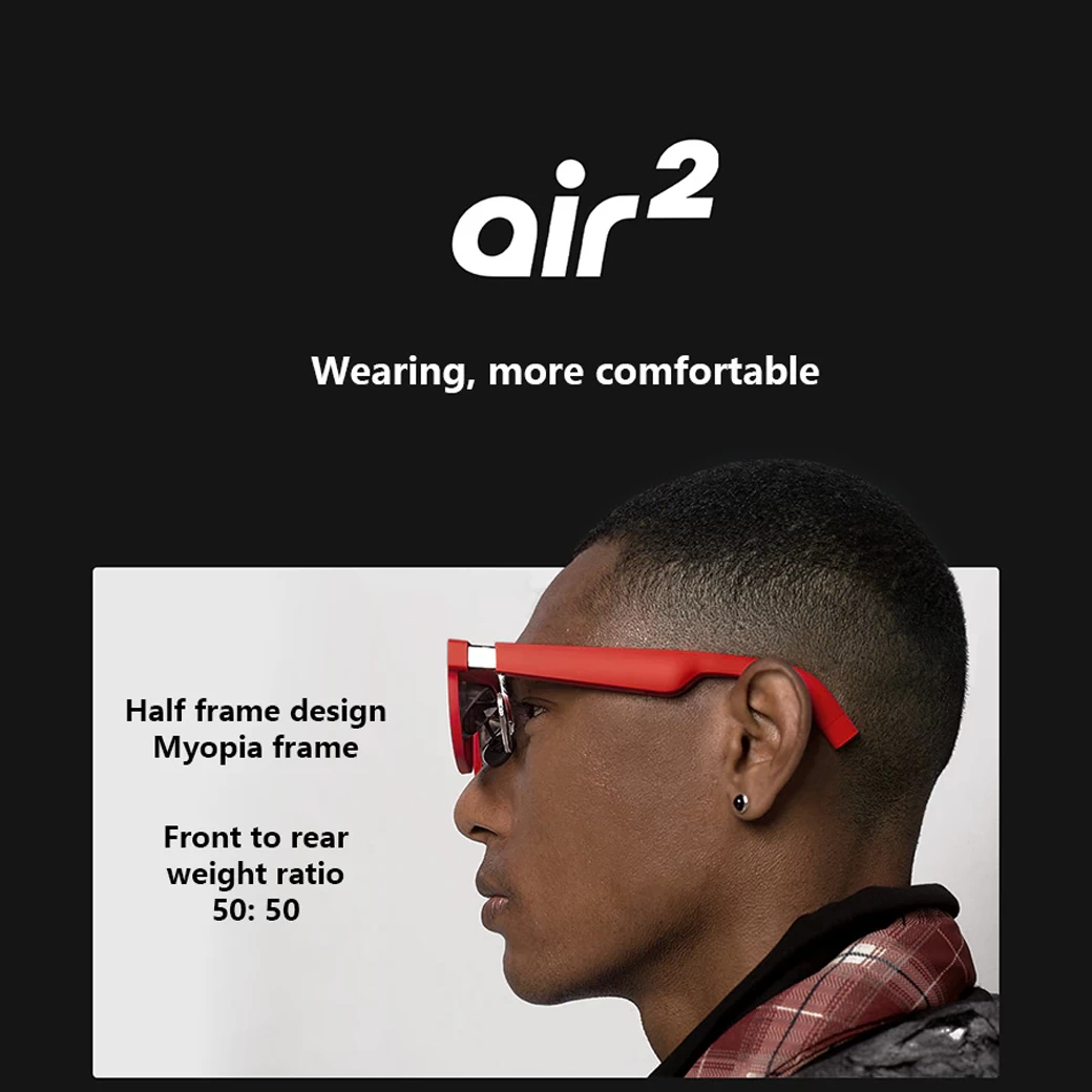XREAL Air 2 (2023) Red – AR Glasses Gen-2