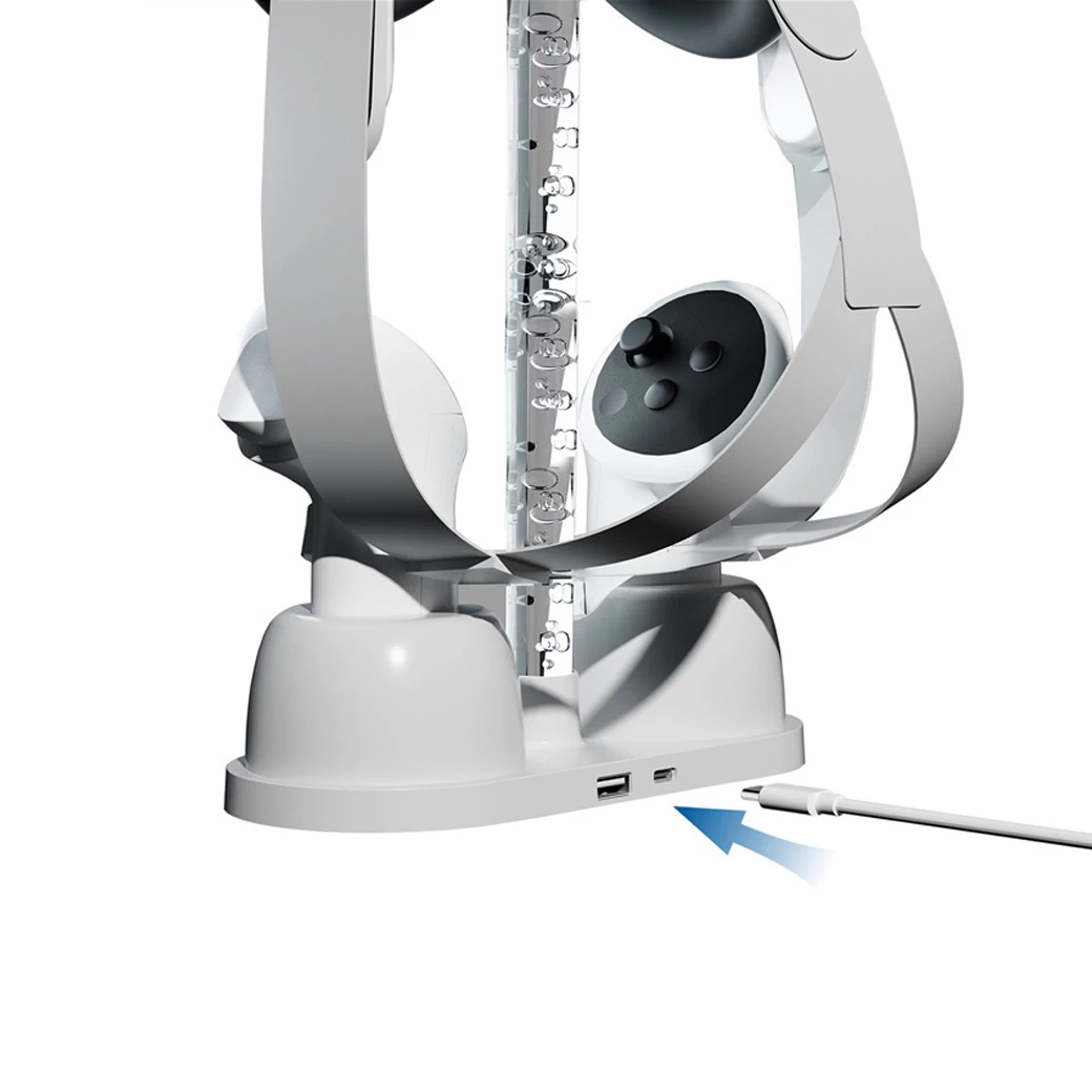 Meta Quest 3 : Stand RGB Dual Charge (ALL-IN-ONE)