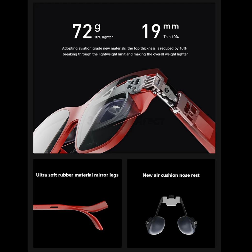 XREAL Air 2 (2023) Red – AR Glasses Gen-2