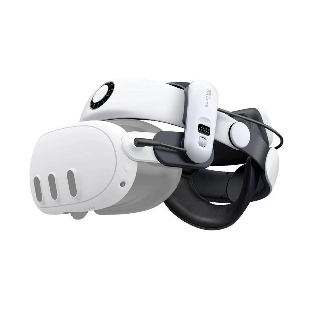 Meta Quest 3 : BOBOVR S3 Pro Battery Head Strap Accessories Head Air Conditioning and 10000mAh