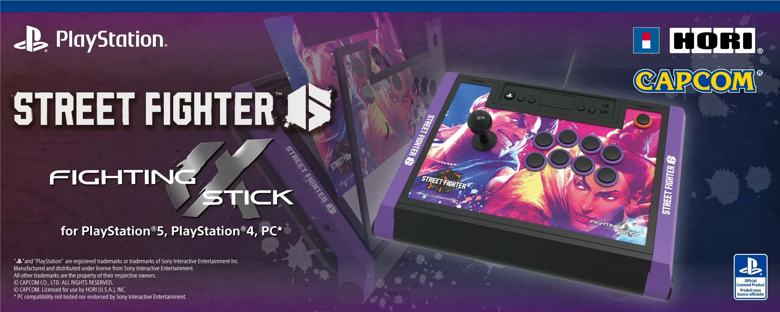 Fighting Stick Alpha (Street Fighter 6 Edition) for PlayStation®5, PlayStation®4, and PC