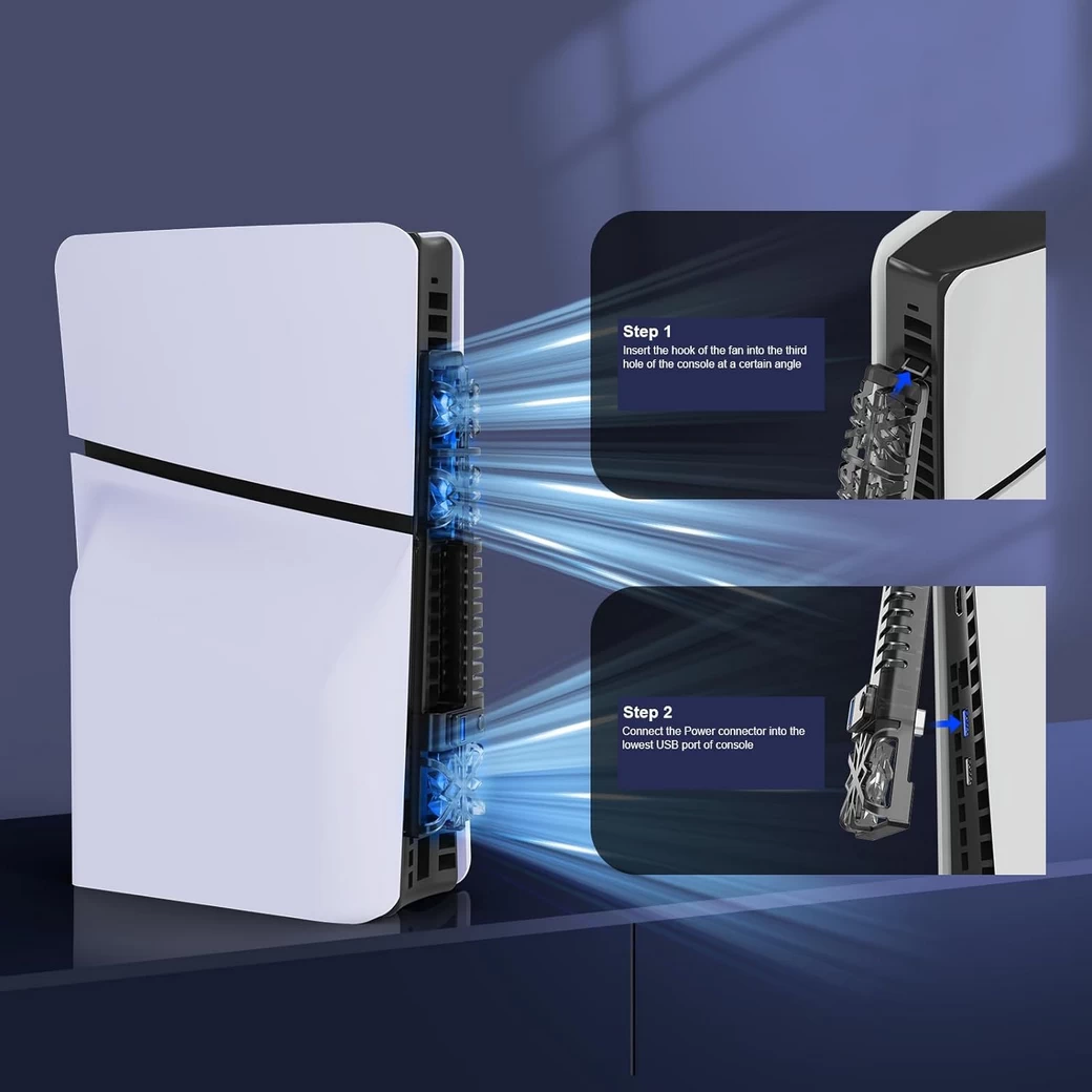 PS5 Slim : Cooling Fan RGB Modes